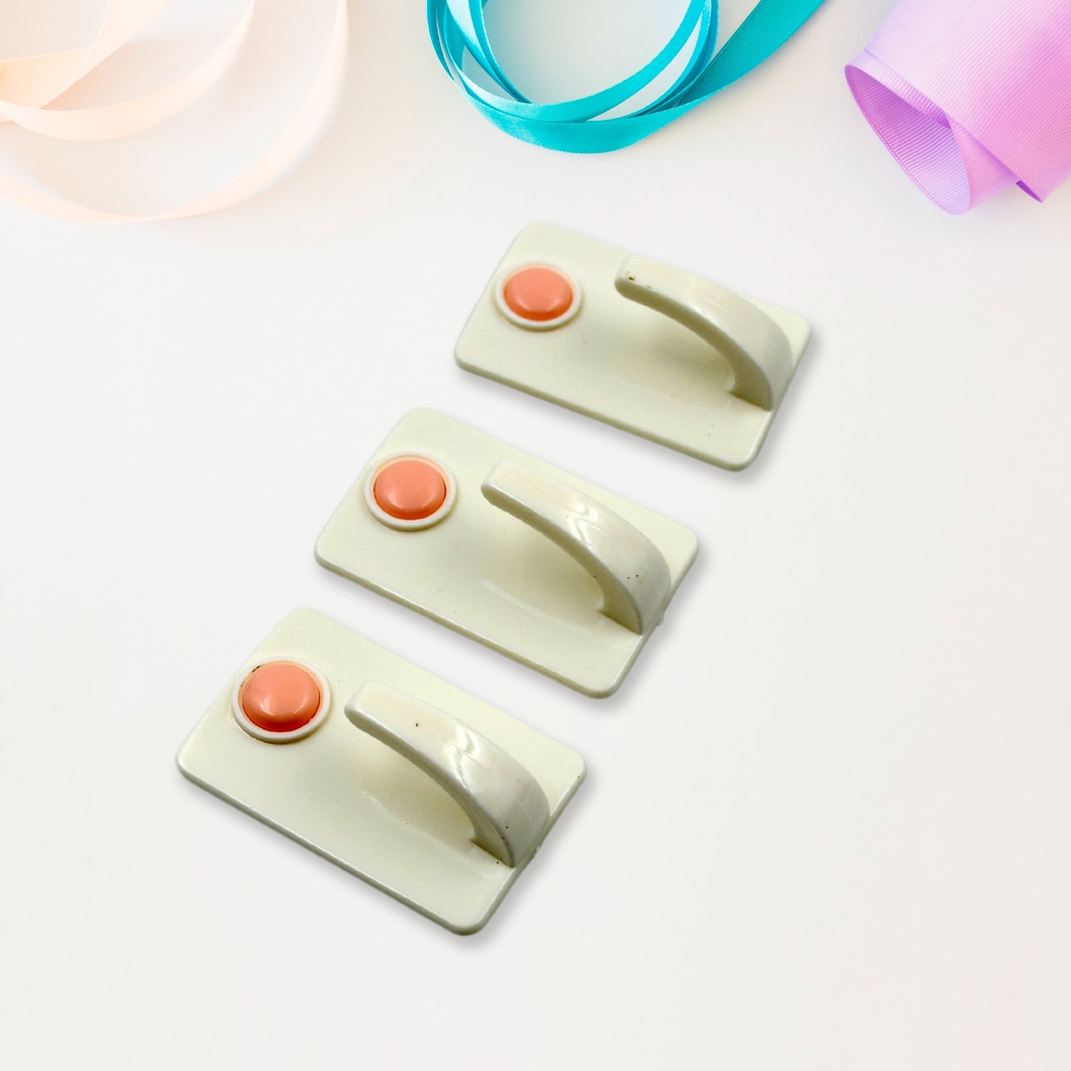 17560 Multipurpose Strong Hook Self-Adhesive hooks for wall Heavy Plastic Hook, Sticky Hook Household For Home, Decorative Hooks, Bathroom & All Type Wall Use Hook, Suitable for Bathroom, Kitchen, Office (3 pc) 17560 Multipurpose Strong Hook Self-Adhesive hooks for wall Heavy Plastic Hook, Sticky Hook Household For Home, Decorative Hooks, Bathroom & All Type Wall Use Hook, Suitable for Bathroom, Kitchen, Office (3 pc)